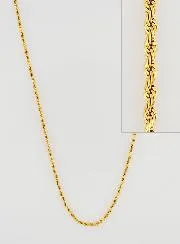 Goldkette mit Gedrehter Gliederung – 50cm
