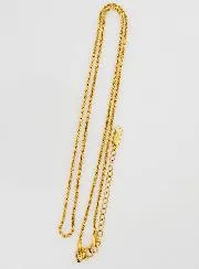 Goldkette mit Gedrehter Gliederung – 50cm