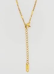 Goldfarbene Modekette im Panzerglied-Stil – 60cm