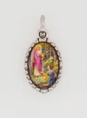 Medaille mit Gedrehtem Rand 15mm – Erzengel Raphael