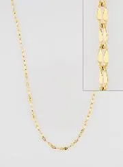 Goldfarbene Kette mit Sequin Gliederung – 50cm