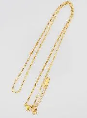 Goldfarbene Kette mit Sequin Gliederung – 50cm