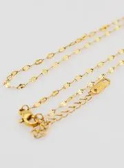 Goldfarbene Kette mit Sequin Gliederung – 50cm