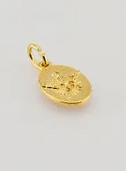 Medaille mit Gedrehtem Rand 15mm – Heiliger Antonius