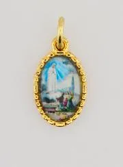 Medaille mit Gedrehtem Rand 15mm – Madonna von Fatima