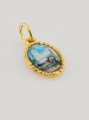 Medaille mit Gedrehtem Rand 15mm – Madonna von Fatima