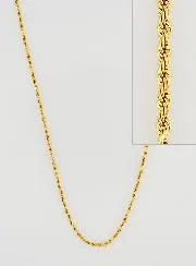 Goldfarbene Kette mit Gedrehter Gliederung – 60cm