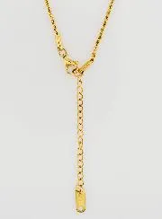 Goldfarbene Kette mit Gedrehter Gliederung – 60cm