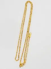 Goldfarbene Kette mit Gedrehter Gliederung – 60cm