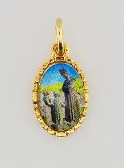 Medaille mit Gedrehtem Rand 15mm – Madonna von la Salette