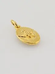 Medaille mit Gedrehtem Rand 15mm – Madonna von la Salette