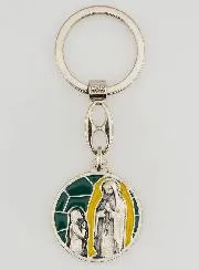 Schlüsselanhänger aus Emaille Erscheinungen von Lourdes