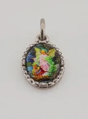 Medaille mit Gedrehtem Rand 15mm – Schutzengel