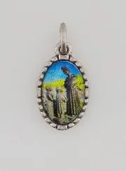 Medaille mit Gedrehtem Rand 15mm – Madonna von la Salette