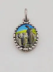 Medaille mit Gedrehtem Rand 15mm – Madonna von la Salette