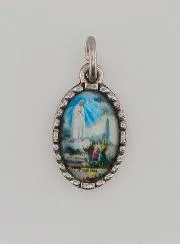 Medaille mit Gedrehtem Rand 15mm – Madonna von Fatima