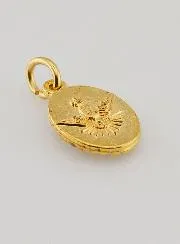 Medaille mit Gedrehtem Rand 15mm – Heilige Anna