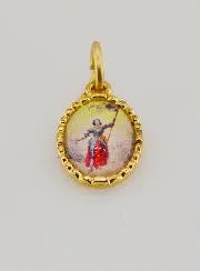 Medaille mit Gedrehtem Rand 15mm – Heilige Jeanne d’Arc