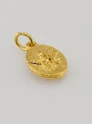 Medaille mit Gedrehtem Rand 15mm – Heilige Jeanne d’Arc
