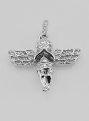 Anhänger Schutzengel aus Silber
