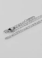 Silberfarbene Ankerkette Modeschmuck – 50cm