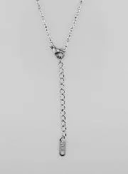 Silberfarbene Ankerkette Modeschmuck – 50cm