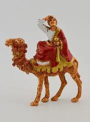Krippenfiguren Die Heiligen Drei Könige auf einem Kamel – 6cm