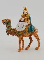Krippenfiguren Die Heiligen Drei Könige auf einem Kamel – 6cm