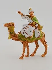 Krippenfiguren Die Heiligen Drei Könige auf einem Kamel – 6cm