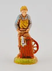 Krippenfigur Messerschleifer – 6 cm