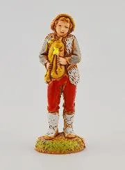 Krippenfigur Musiker mit Dudelsack – 6 cm