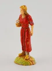 Krippenfigur Frau mit Korb – 6 cm