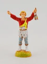 Krippenfigur Hirte mit Laterne – 6 cm