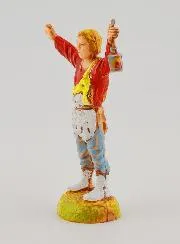 Krippenfigur Hirte mit Laterne – 6 cm