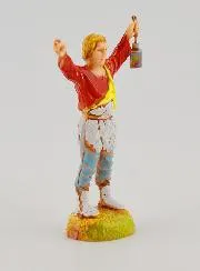 Krippenfigur Hirte mit Laterne – 6 cm