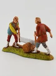 Krippenfigur die Holzfäller – 6 cm