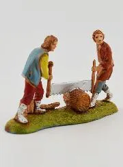 Krippenfigur die Holzfäller – 6 cm