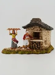 Krippenfigur – Der Brotbackofen