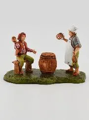 Krippenfigur Gastwirt und Gast – 6cm
