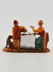 Krippenfigur Paar am Tisch – 6cm
