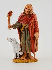 Krippenfigur Nachtwächter und sein Hund – 6 cm
