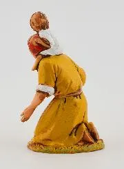 Krippenfigur Bettlerin mit Kind – 6 cm