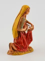 Krippenfigur Waschfrau mit Korb – 6 cm