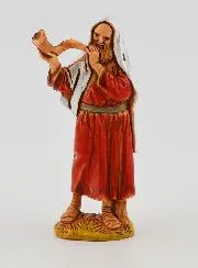 Krippenfigur Musiker Schofarbläser – 6 cm