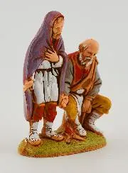 Krippenfigur Ältere Bettler – 6cm
