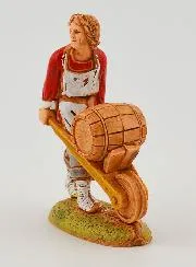 Krippenfigur Der Küfer und sein Wagen und sein Wagen – 6cm