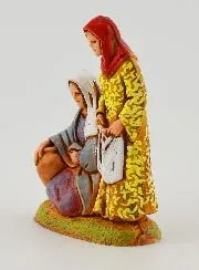 Krippenfigur Frauen mit Amphore und Wäsche – 6cm