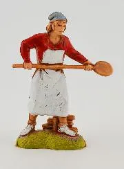 Krippenfigur Bäcker mit Brotschaufel – 6cm