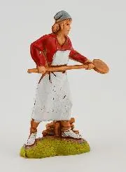 Krippenfigur Bäcker mit Brotschaufel – 6cm
