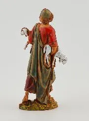 Krippenfigur Hirte mit seinen Lämmern – 6cm